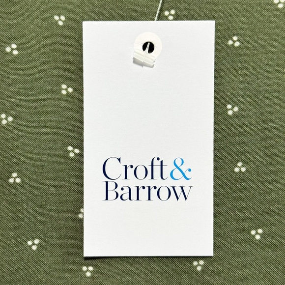 Croft & Barrow Plus Green Dot Print Blouse 2X NWT Fall Ready - Picture 5 of 10